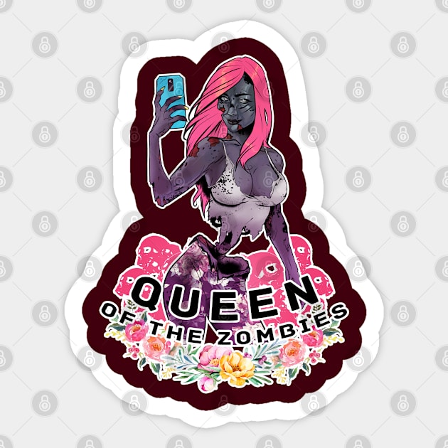 Queen of the zombies Sticker by AlexanderMartins_Art